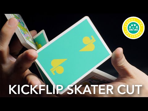 Cardistry for Beginners: Two-handed Cut- Kickflip Skater Cut Tutorial
