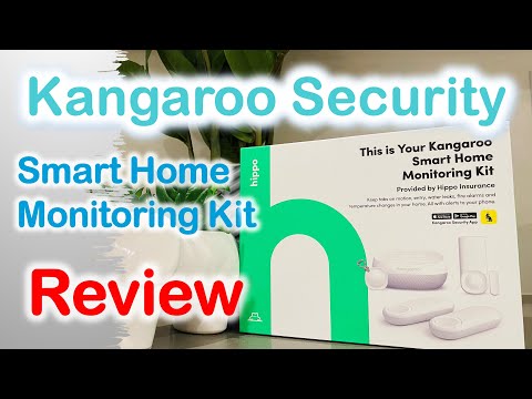 Kangaroo Smart Home Security Kit, Set with Siren Keypad, Motion and Entry Sensor, 2 Water and Climate Sensors, 2 Roo Tags, Wi-Fi, Compatible with Alexa video review thumbnail