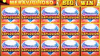 HUGE BIG WIN on NEW SLOT! 💎 Diamond Explosion Christmas Tango BONUS FIRES UP