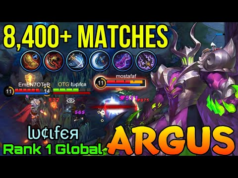 8,400+ Matches Argus Jungler Monster - Top 1 Global Argus by ℓυ¢ιfєя - Mobile Legends