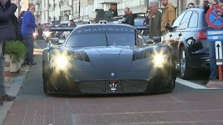 Maserati MC12 GT1 Centenario on the PUBLIC ROAD in Knokke-Heist | INSANE SOUND + BURNOUT