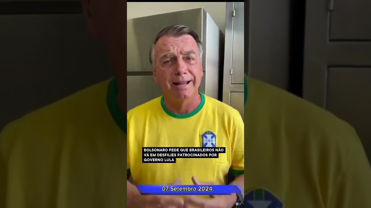BOLSONARO PEDE QUE BRASILEIROS NÃO VÁ EM DESFILIES PATROCINADOS POR GOVERNO LULA