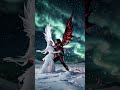 A celestial clash between light and fire, angels of contrast. #shorts