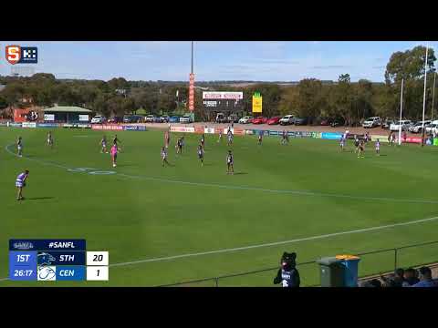 Rd 1 SANFL Snapshot - Central's Luca Whitelum kicks his 1st League goal