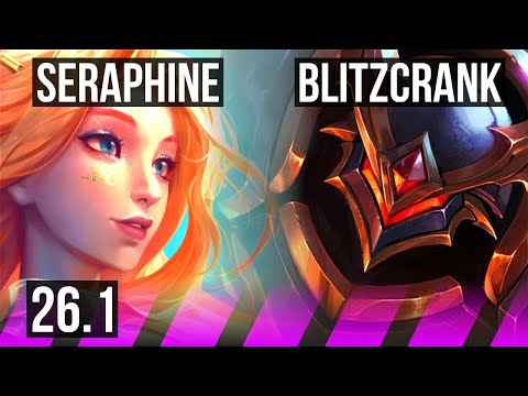 SERAPHINE & Tristana vs BLITZCRANK & Caitlyn (SUP) | EUNE Master | 26.1