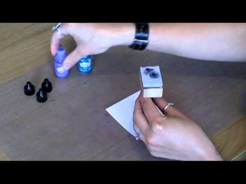 Tim Holtz Alcohol Inks Demo - Agate Technique