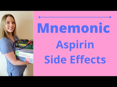 MNEMONIC FOR SIDE EFFECTS OF ASPIRIN | PHARMACOLOGY