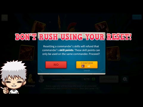 Don't Rush Using Your Commander Reset Skill Scrolls!