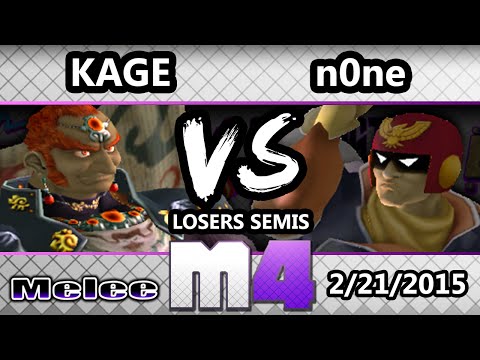 McSmashter 4 - none (Captain Falcon) Vs. Kage (Ganondorf, Falcon) SSBM Losers Semis - Melee
