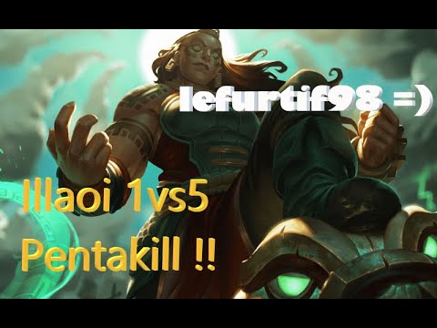 INSANE ILLAOI PENTAKILL 1vs5 WITH NEW S11 BROKEN CHALLENGER KOREAN BUILD