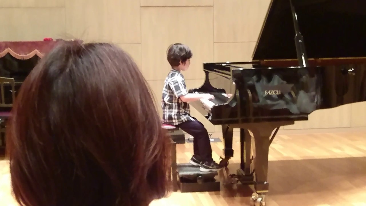 ショパン　幻想即興曲　ピアノ　6才　練習中　Chopin Op.66 Fantaisie Impromptu