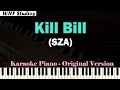 SZA - Kill Bill Karaoke Piano Original Key (Slower Tempo)