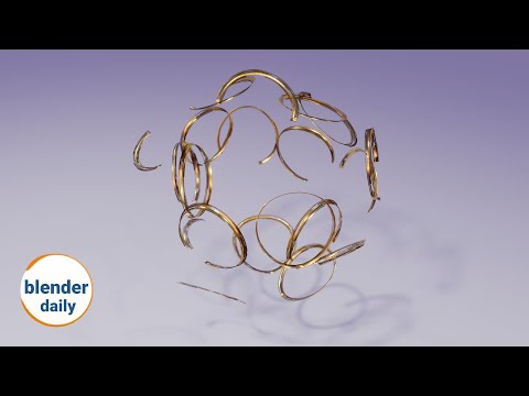 Golden Rings: Scale Elements Node | Blender Geonodes Daily, tip 92