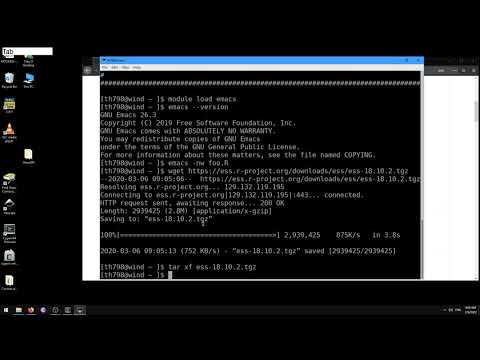 Using R and Emacs Speaks Statistics on Monsoon, NAU's HPC cluster