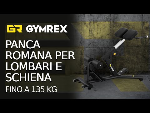 Video - Panca romana per lombari e schiena - Regolabile - Fino a 135 kg