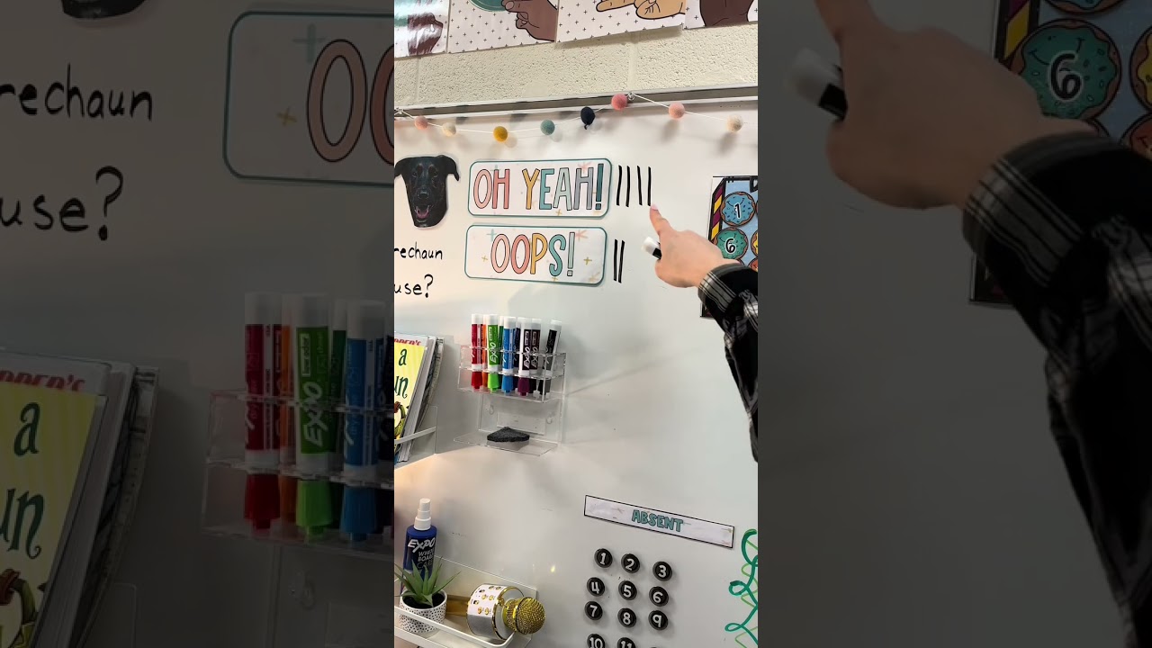 my whole class behavior management system! Oh yeah and oops points explained 👏🏼👍🏼👎🏻🎉 #teacher