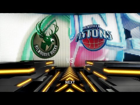 NBA 2K16 Gameplay - Milwaukee Bucks vs Detroit Pistons 2 Full Game (Xbox One)