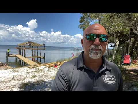 New boat house and dock installation