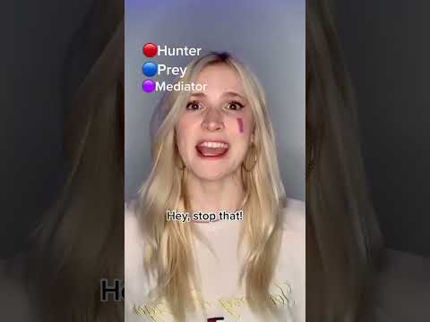 #pov The world is divided by hunters (red) and preys (blue) but her mark..part 2