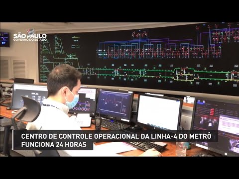 Centro de Controle Operacional da Linha-4 do metrô funciona 24 horas