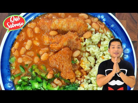 Deliciosos ❝Frijoles con Chicharrón de puerco❞  Así se Cocina en el Rancho Mexicano