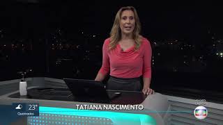 Escalada do RJ2 com Tatiana Nascimento na TV Globo Rio  01/05/2021