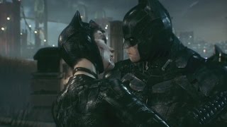 Batman Arkham Knight Batman and Catwoman Kiss and 