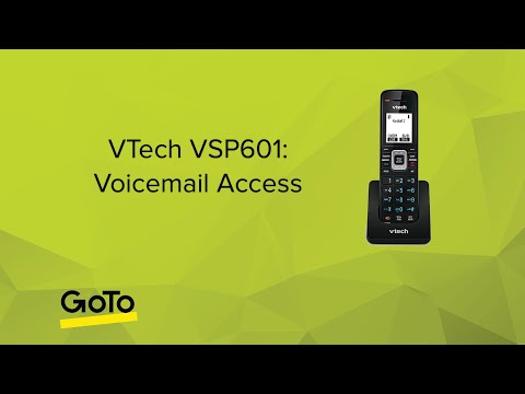 VTech VSP601 -- How do I check my voicemail?