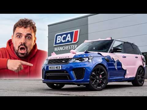 I BOUGHT A CHEAP VANDALISED RANGE ROVER SVR FROM A MANCHESTER CAR AUCTION!
