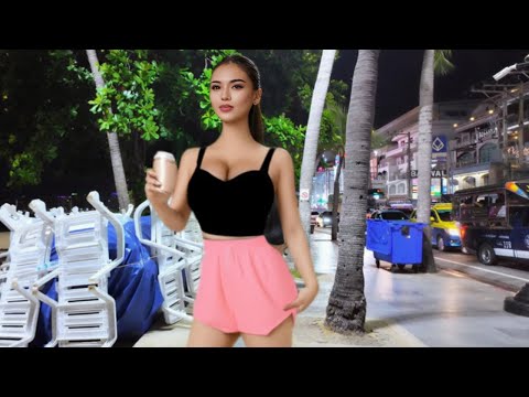 Pattaya Beach Road Night Walk — After Dark | Full Walking Tour 4K