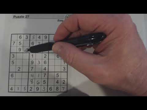 SudokuPrimer 55 - solving single cells & row, column, square completion
