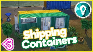 ♻️ TWIN SHIPPING CONTAINERS // Eco Lifestyles Build ♻️ (Let's Build in the Sims 4)