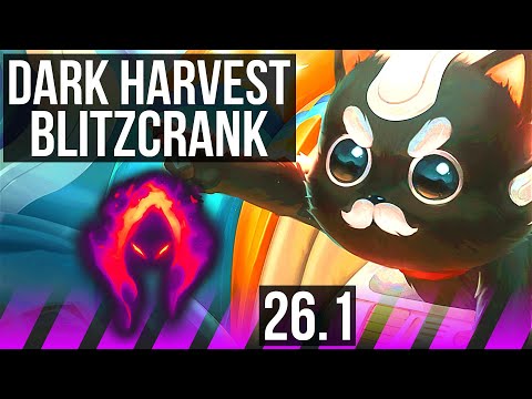 BLITZCRANK & Sivir vs XERATH & Caitlyn (SUP) | Dark Harvest, 19K damage | NA Master | 26.1