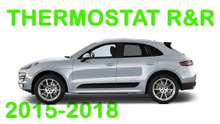 Porsche Macan Thermostat Replacement DIY (2015–2018) | Overheating, Check Engine Fix