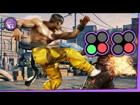Tekken Minute Combos - Marshall Law Pressing Kicks [4K]