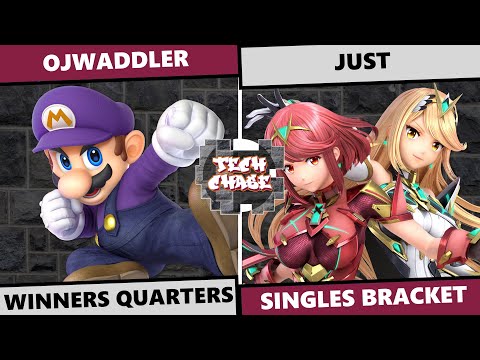Tech Chase #12: Winners Quarters - Ojwaddler (Mario) Vs Just (Zelda, Pyra/Mythra) SSBU Singles