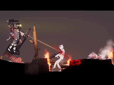 The Heavy Supersoldier Fights Bandits - People Playground 1.22