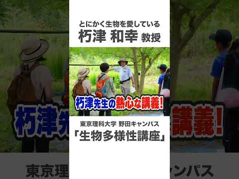 のぞいてみよう 里山から顕微鏡まで【生物多様性講座】 #東京理科大学 #生命生物科学科 #shorts