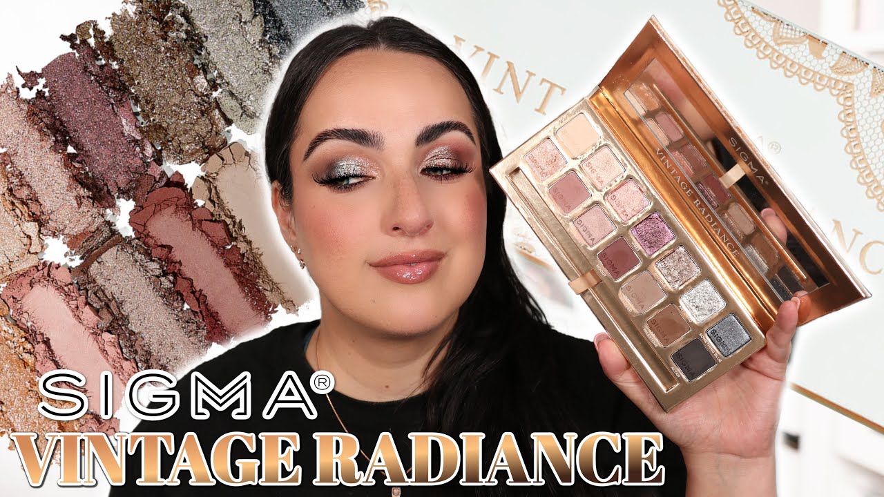 SIGMA BEAUTY VINTAGE RADIANCE EYESHADOW PALETTE! REVIEW & 2 LOOKS!