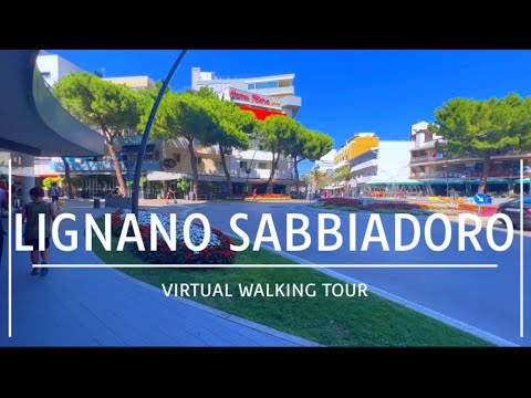 Lignano Sabbiadoro, 4K ultra HD Summer Walk, 2023 Italy 🇮🇹