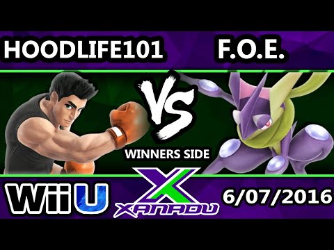S@X 153 - Hoodlife101 (Little Mac, Donkeykong) Vs. F.O.E. (Greninja) SSB4 - Smash Wii U - Smash 4