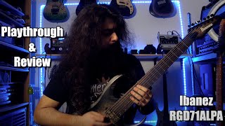 Video thumbnail for Ibanez RGD71ALPA | Review & Playthrough by SHREDUCATOR