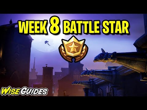 WEEK 8 BATTLE STAR Location - Fortnite Season X Secret Battle Star