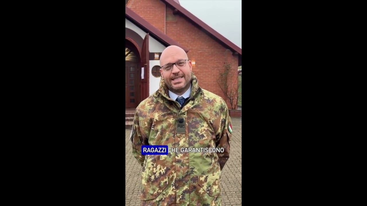 LORENZO FONTANA ALLA BASE MILITARE ITALIANA IN KOSOVO