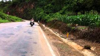 preview picture of video 'Yamaha YBR 125: motor bike North Vietnam west loop, Mai Chau, Moc Chau, Dien Bien Phu, Sapa'