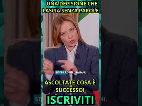 UNA DECISIONE CHE LASCIA SENZA PAROLE ASCOLTATE COSA È SUCCESSO!