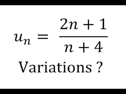 Étudier les variations d'une suite par la méthode des différences - 1re