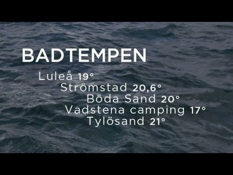 Helgvädret blir kyligare i södern men värmen håller i sig i norr - Nyhetsmorgon (TV4)