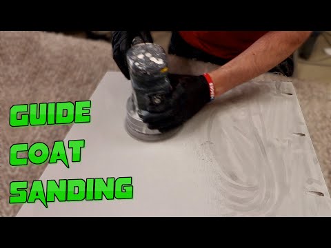 Perfect Sanding Using a Guide Coat. Spray Finish Woodwork
