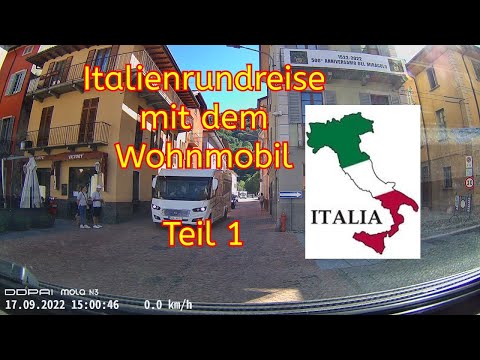 Wohnmobiltour durch Italien...Herbsturlaub 2022... Die Anreise    #Vlog29/22